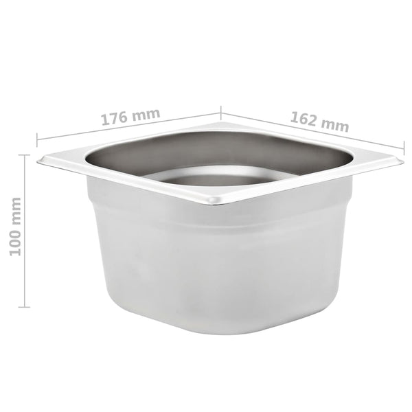 GN 1/6 Gastronormbehälter, 100mm, 12er Set