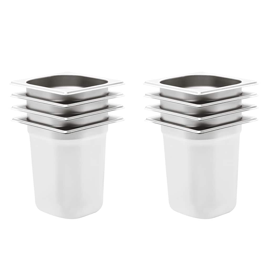 GN 1/6 Gastronormbehälter, 200mm, 8er Set