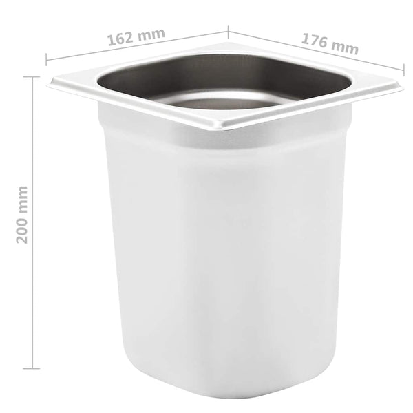 GN 1/6 Gastronormbehälter, 200mm, 8er Set