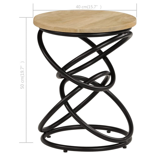 vidaXL Side Table Solid Mango Wood 40x50 cm