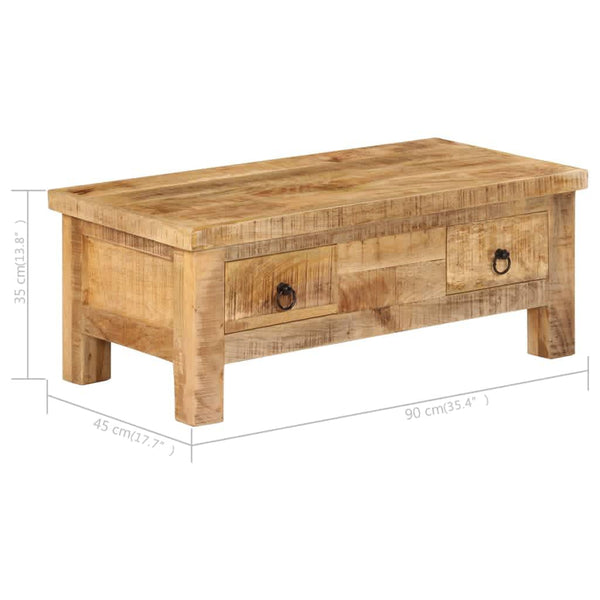 vidaXL Coffee Table 90x45x35 cm Solid Mango Wood