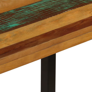vidaXL Dining Table 115x55x76 cm Reclaimed Wood and Steel