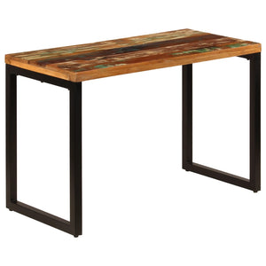 vidaXL Dining Table 115x55x76 cm Reclaimed Wood and Steel