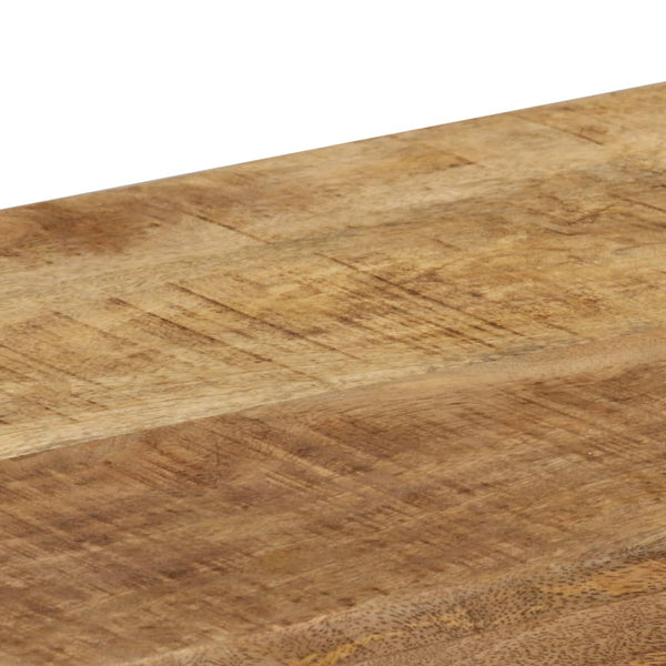 vidaXL Console Table 120x35x76 cm Steel and Solid Mango Wood