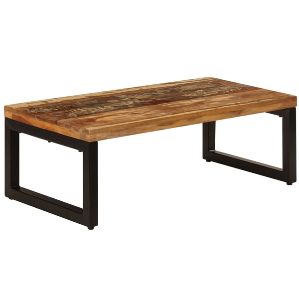 vidaXL Coffee Table 100x50x35 cm Reclaimed Wood and Steel