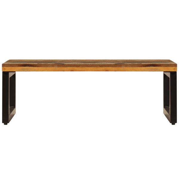 vidaXL Coffee Table 100x50x35 cm Reclaimed Wood and Steel