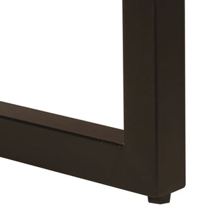 vidaXL Coffee Table 100x50x35 cm Reclaimed Wood and Steel
