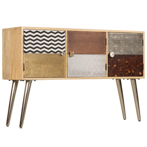 vidaXL Sideboard 120 x 30 x 75 cm Solid Mango Wood