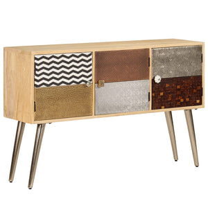 vidaXL Sideboard 120 x 30 x 75 cm Solid Mango Wood