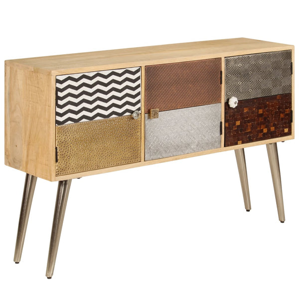 vidaXL Sideboard 120 x 30 x 75 cm Solid Mango Wood