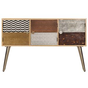 vidaXL Sideboard 120 x 30 x 75 cm Solid Mango Wood