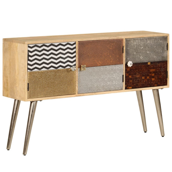 vidaXL Sideboard 120 x 30 x 75 cm Solid Mango Wood