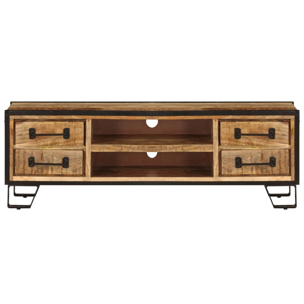 vidaXL TV Cabinet with Drawers 120x30x40 cm Solid Mango Wood