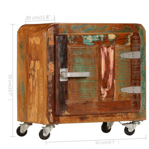 vidaXL Nightstand 50x30x50 cm Solid Reclaimed Wood