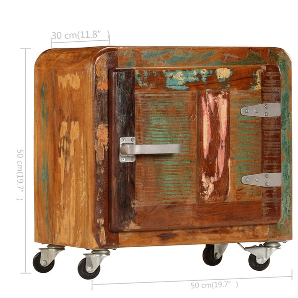 vidaXL Nightstand 50x30x50 cm Solid Reclaimed Wood