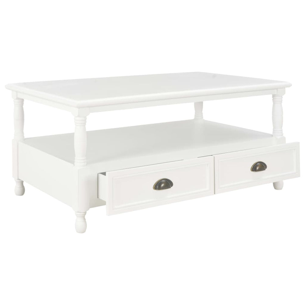 vidaXL Coffee Table White 100x55x45 cm Wood
