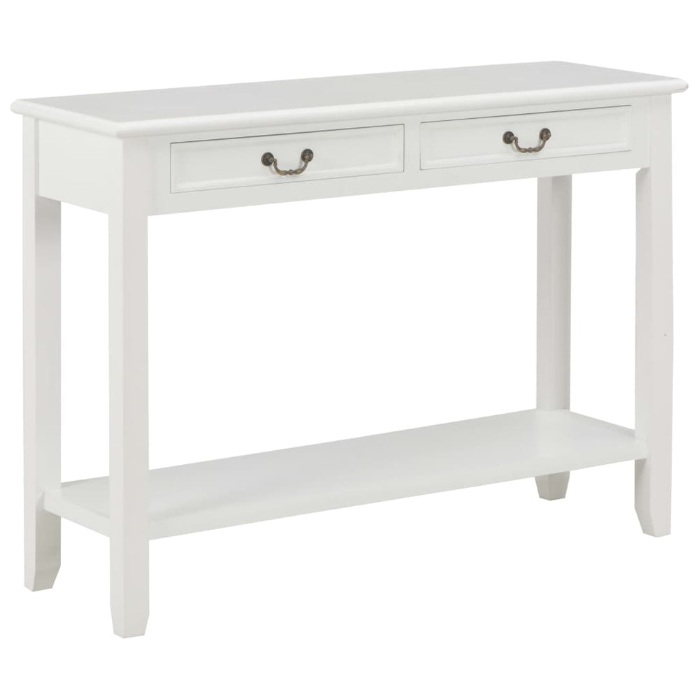 vidaXL Console Table White 110 x 35 x 80 cm Wood