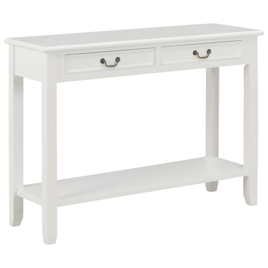 vidaXL Console Table White 110 x 35 x 80 cm Wood