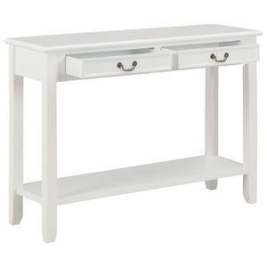 vidaXL Console Table White 110 x 35 x 80 cm Wood