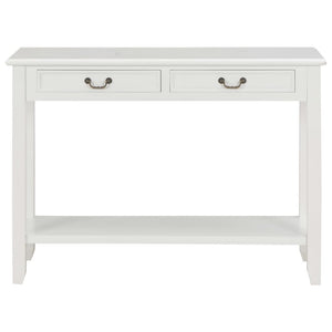 vidaXL Console Table White 110 x 35 x 80 cm Wood