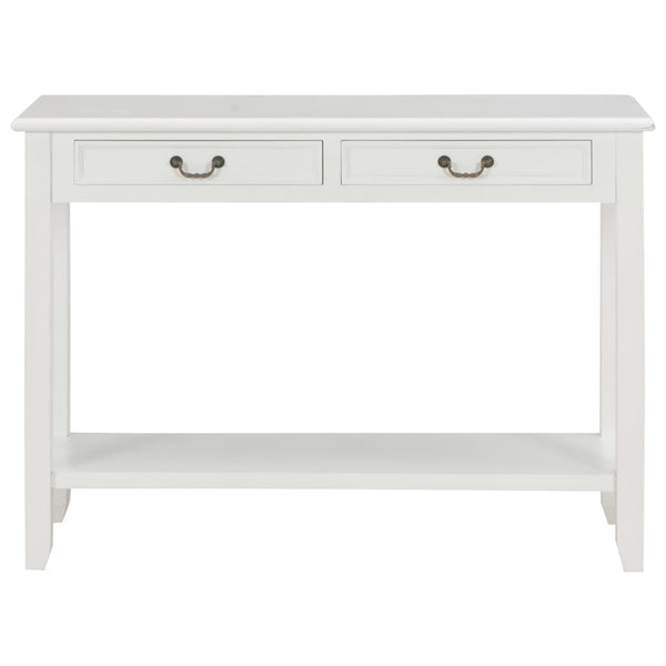 vidaXL Console Table White 110 x 35 x 80 cm Wood