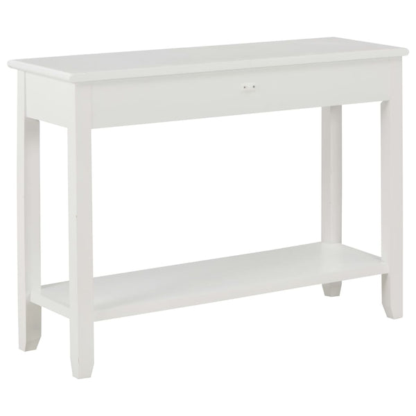 vidaXL Console Table White 110 x 35 x 80 cm Wood