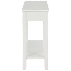 vidaXL Console Table White 110 x 35 x 80 cm Wood