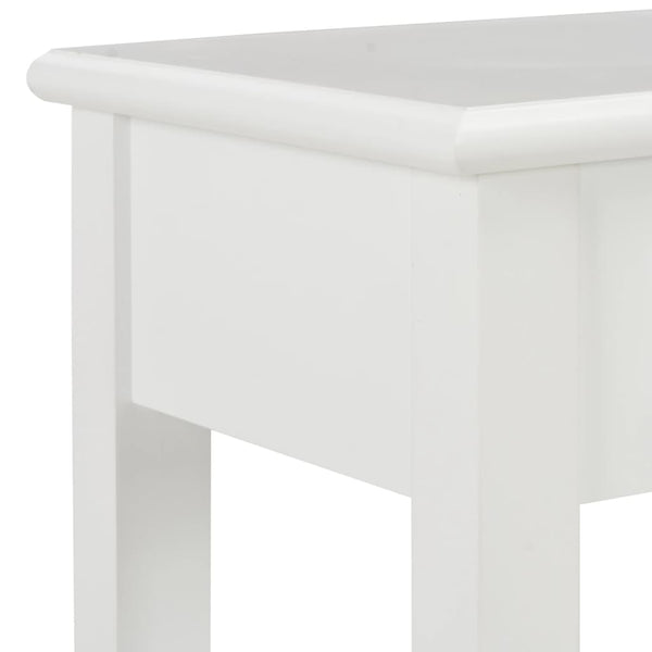 vidaXL Console Table White 110 x 35 x 80 cm Wood
