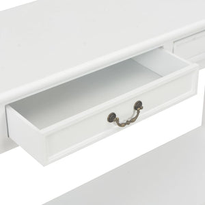 vidaXL Console Table White 110 x 35 x 80 cm Wood