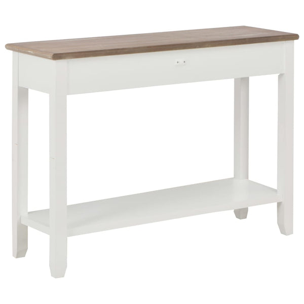 vidaXL Console Table White 110 x 35 x 80 cm Wood