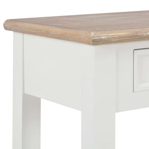 vidaXL Console Table White 110 x 35 x 80 cm Wood