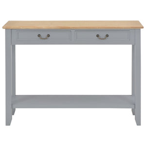 vidaXL Console Table Grey 110 x 35 x 80 cm Wood