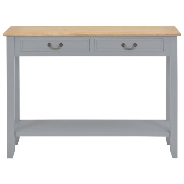 vidaXL Console Table Grey 110 x 35 x 80 cm Wood