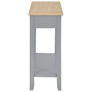 vidaXL Console Table Grey 110 x 35 x 80 cm Wood