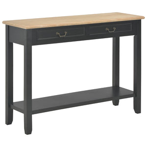 vidaXL Console Table Black 110 x 35 x 80 cm Wood