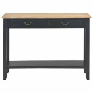 vidaXL Console Table Black 110 x 35 x 80 cm Wood