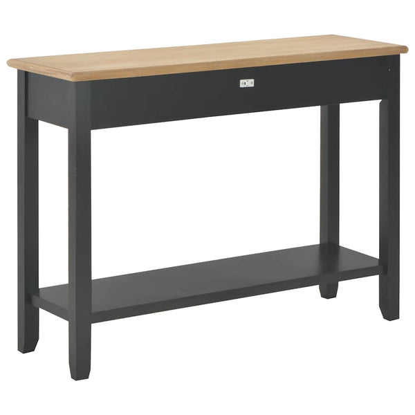 vidaXL Console Table Black 110 x 35 x 80 cm Wood