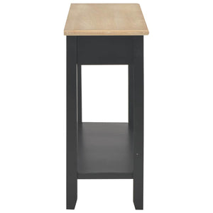vidaXL Console Table Black 110 x 35 x 80 cm Wood