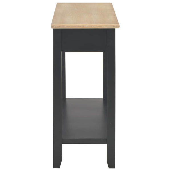vidaXL Console Table Black 110 x 35 x 80 cm Wood