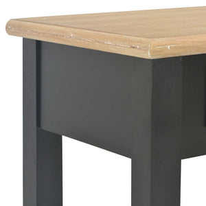 vidaXL Console Table Black 110 x 35 x 80 cm Wood