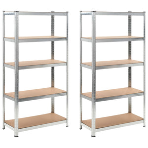 vidaXL Storage Shelves 2 pcs. 90 x 40 x 180 cm MDF