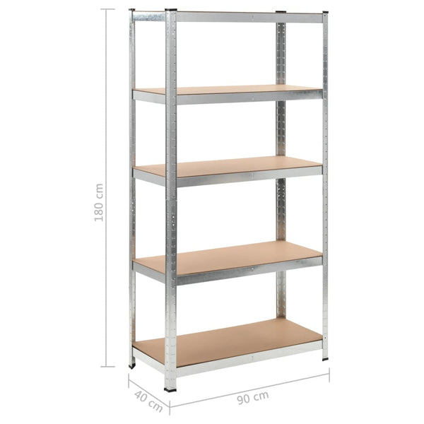 vidaXL Storage Shelves 2 pcs. 90 x 40 x 180 cm MDF