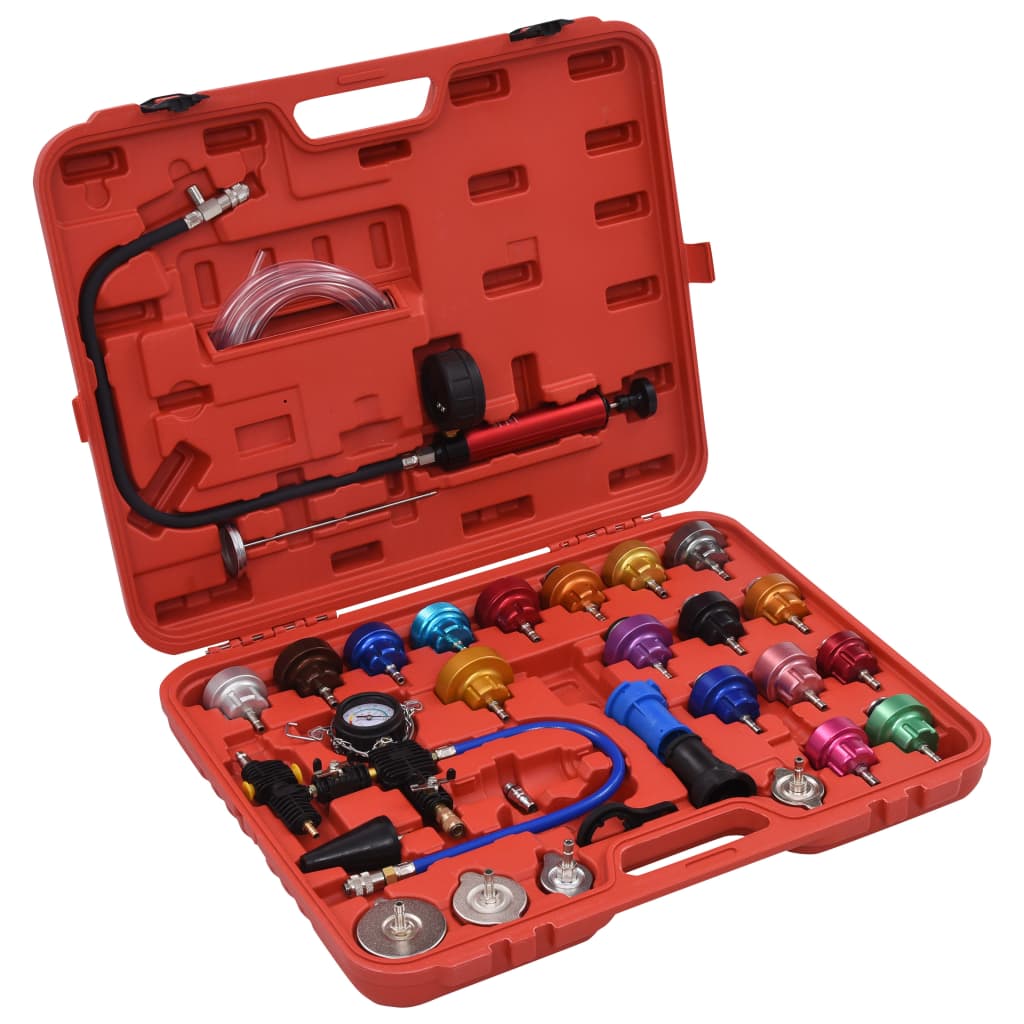 vidaXL Radiator & Cooling System Pressure Tester Kit 28-pcs.