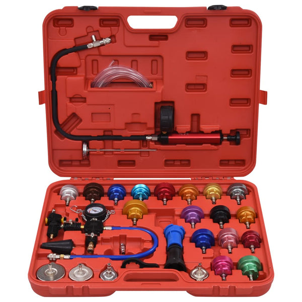 vidaXL Radiator & Cooling System Pressure Tester Kit 28-pcs.
