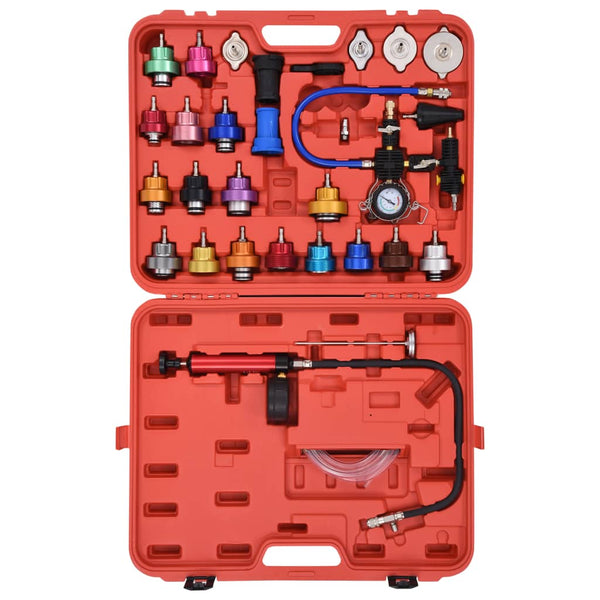 vidaXL Radiator & Cooling System Pressure Tester Kit 28-pcs.