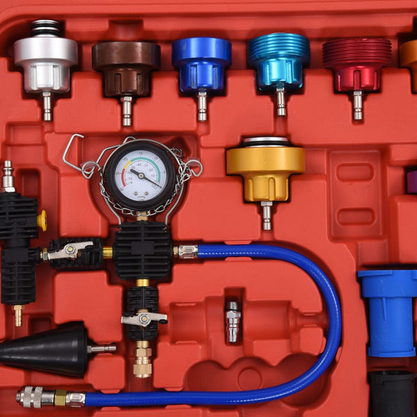 vidaXL Radiator & Cooling System Pressure Tester Kit 28-pcs.