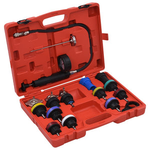 vidaXL Radiator & Cooling System Pressure Tester Kit 18 pcs.