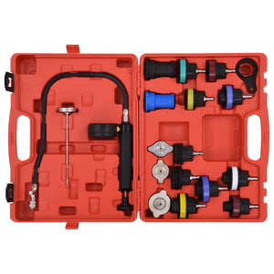 vidaXL Radiator & Cooling System Pressure Tester Kit 18 pcs.
