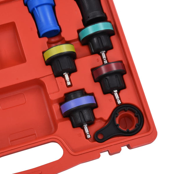 vidaXL Radiator & Cooling System Pressure Tester Kit 18 pcs.