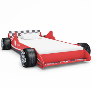 vidaXL Kids' Race Car Bed 90 x 200 cm Red